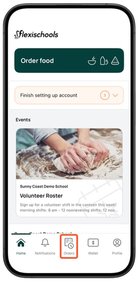 Parent App Screenshots Order Button