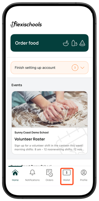 Parent App Screenshots Wallet
