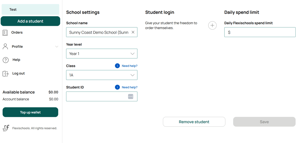 How do I link a student card?