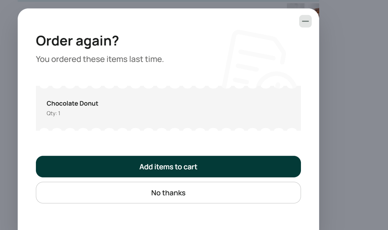 How do I reorder my most recent order?