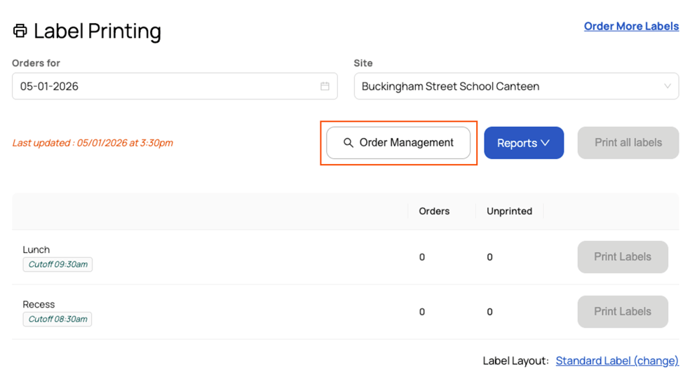How to run and export an order management report